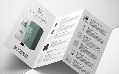 Szórólap – Larens hajtogatott ismertető